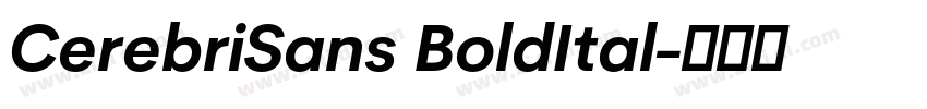 CerebriSans BoldItal字体转换